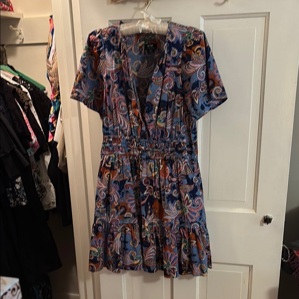 Anthropology Maeve Blue Dress